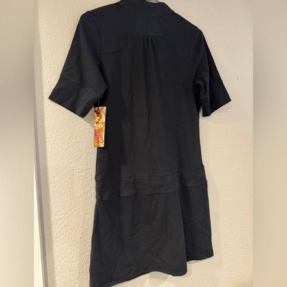 Lolë Black Short Sleeve Dress size Medium - Picture 7 of 10